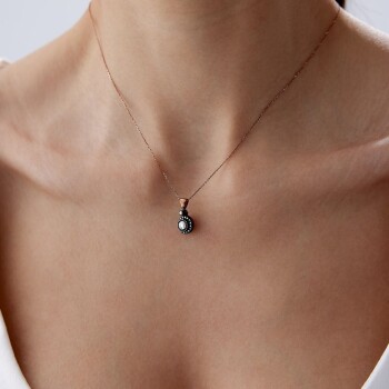 0.47 Ct Elmas Tub Kolye - Siempre (1)