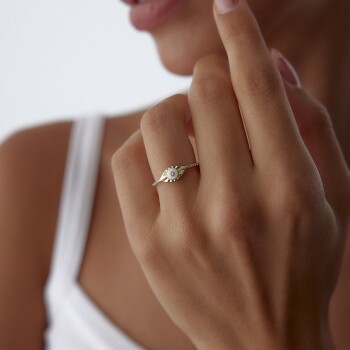 0.10 Ct Pırlanta Eyes Yüzük - Siempre