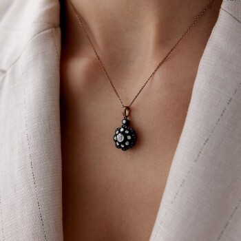 0.48 Ct Elmas Gül Kolye - Siempre (1)