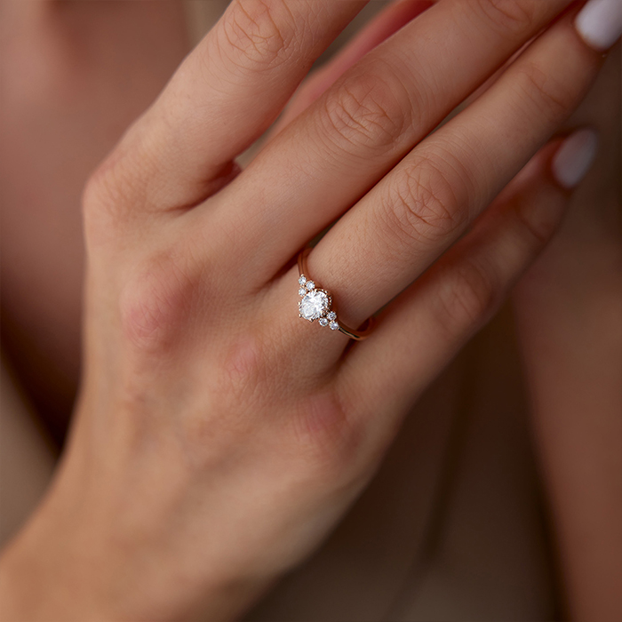 0.48 Ct Pırlanta Oval Yüzük - Siempre