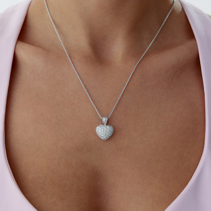 0.50 Karat Heart Pırlanta Kolye - Siempre