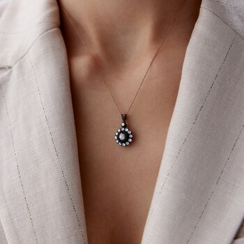 0.52 Ct Elmas Çiçek Kolye - Siempre