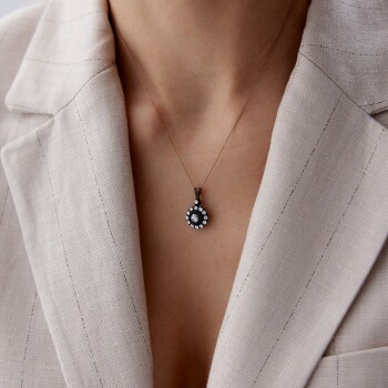 0.52 Ct Elmas Çiçek Kolye - Siempre (1)