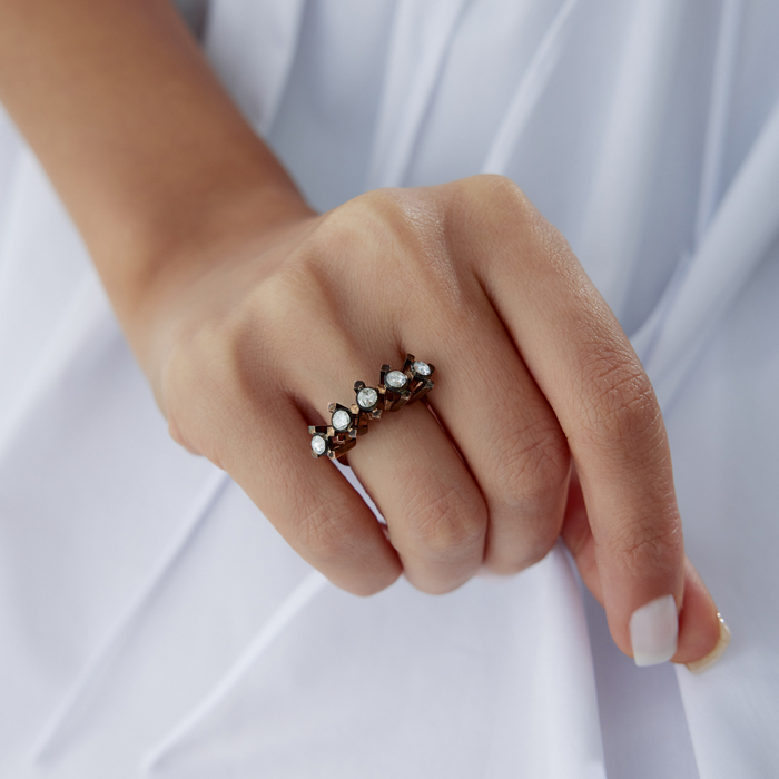 0.53 Ct Elmas Beştaş Pırlanta Yüzük - 1