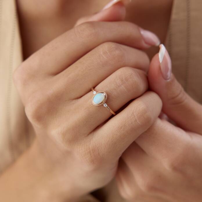 0.55 Ct Pırlanta Aytaşı Yüzük - 2