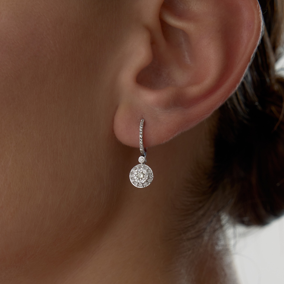 0.55 Ct Pırlanta Lumina Küpe - 1