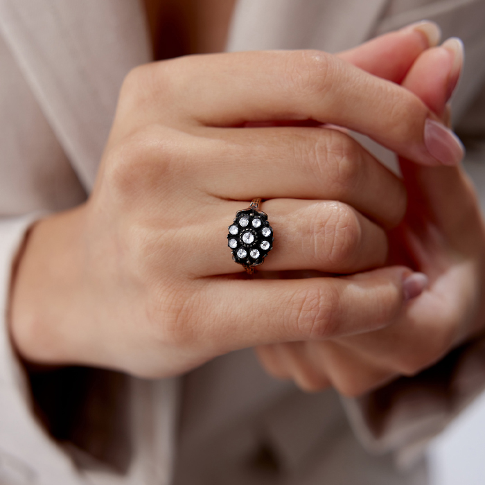 0.58 Ct Elmas Multi Stone Yüzük - Siempre