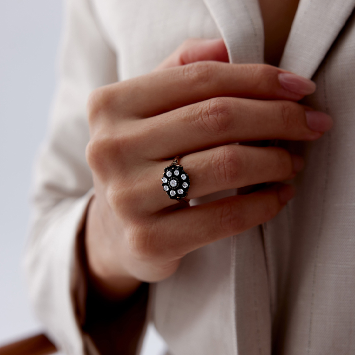 0.58 Ct Elmas Multi Stone Yüzük - Siempre (1)