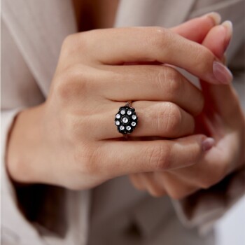 0.58 Ct Elmas Multi Stone Yüzük - Siempre