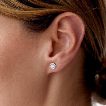 0.58 Ct Pırlanta Tia Küpe - Siempre (1)