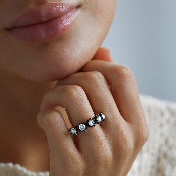 0.60 Ct Elmas Beştaş Pırlanta Yüzük - Siempre (1)