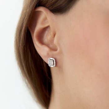 0.60 Ct Pırlanta Lia Baget Küpe - Siempre (1)