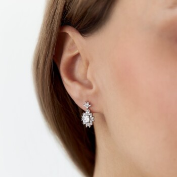 0.60 Ct Pırlanta Pi Baget Küpe - Siempre (1)