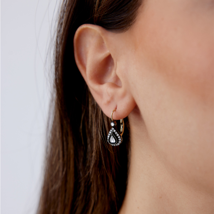 0.64 Ct Elmas Damla Küpe - Siempre