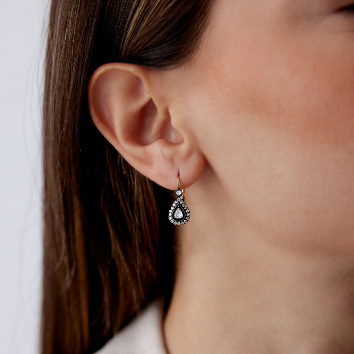 0.64 Ct Elmas Damla Küpe - Siempre (1)