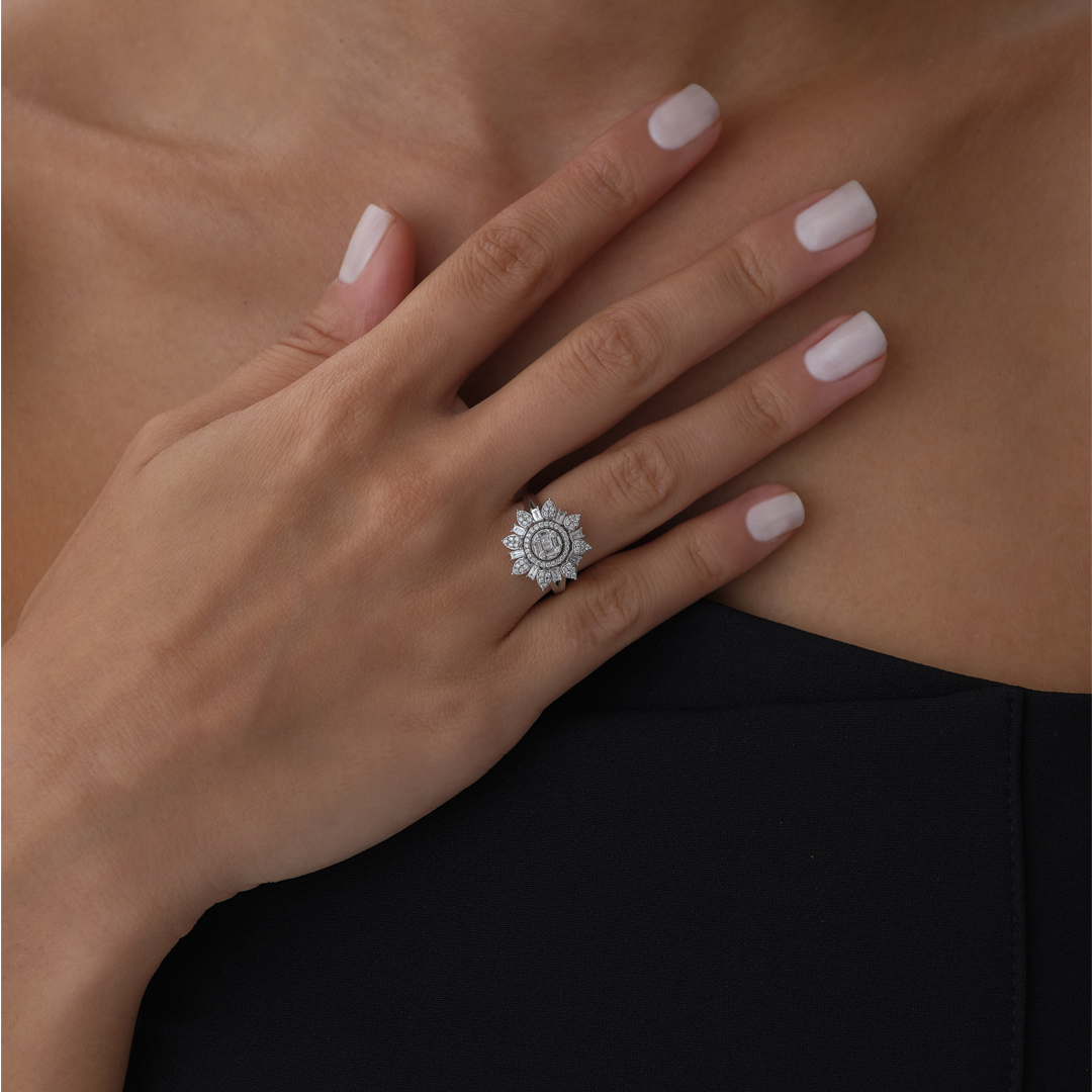 0.64 ct Gatsby Pırlanta Yüzük - 3