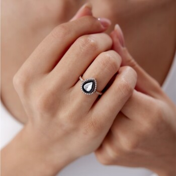 0.70 Ct Elmas Damla Yüzük - Siempre