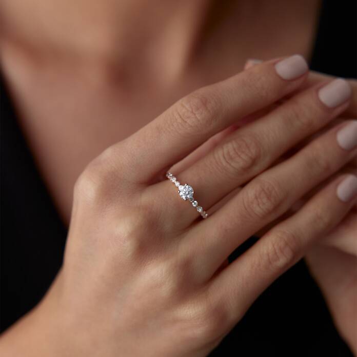 0.72 Ct Pırlanta Hemera Yüzük - 4