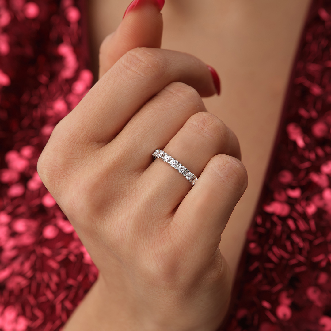 0.95 Karat Elegant Tamtur Pırlanta Yüzük - 1