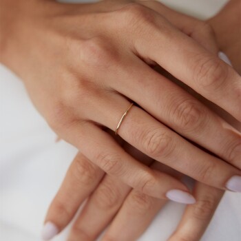 1.0 mm Tel Yüzük - Haskar