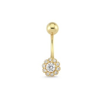 10 Taşlı Circle Göbek Piercing - Cemart
