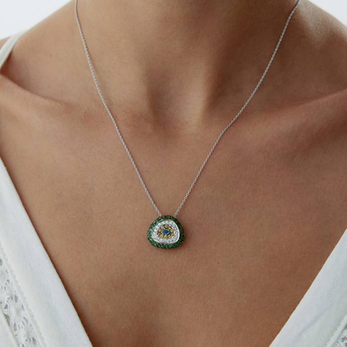 1.00 Karat Pırlanta Göz Kolye - Siempre