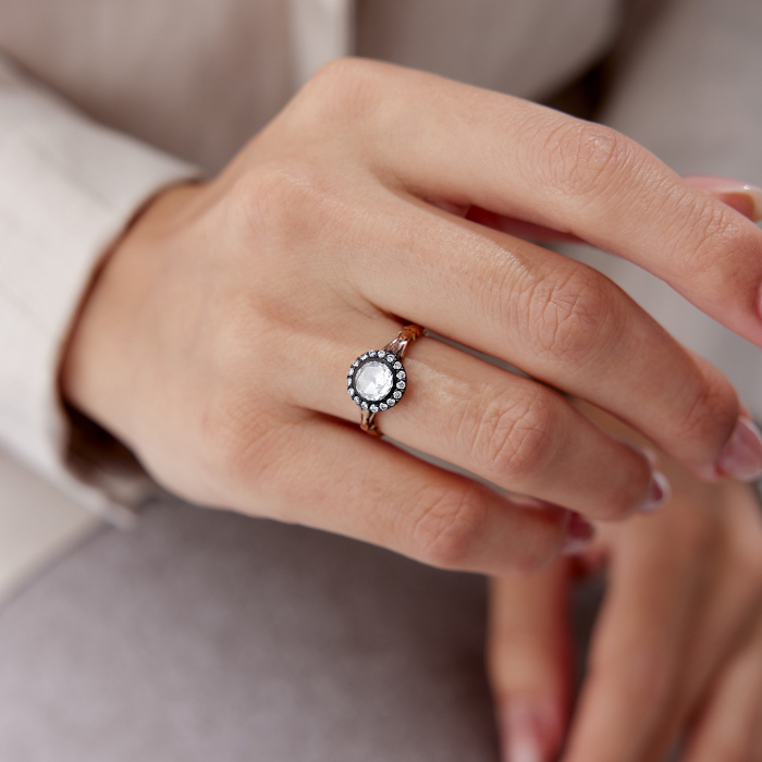 1.08 Ct Elmas Yuvarlak Yüzük - Siempre (1)