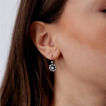 1.09 Ct Elmas Çiçek Küpe - Siempre