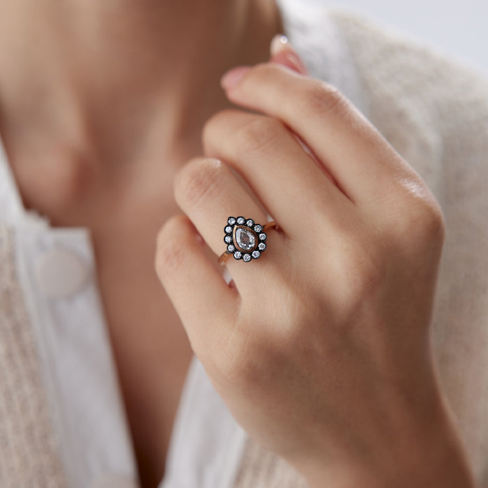 1.25 Ct Elmas Damla Yüzük - Siempre