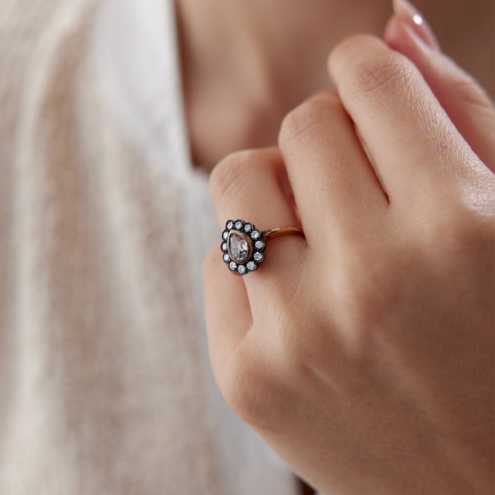 1.25 Ct Elmas Damla Yüzük - Siempre (1)