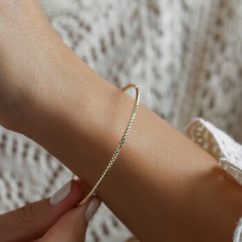 14 Ayar Altın Origami Ajda Bilezik - Koçak