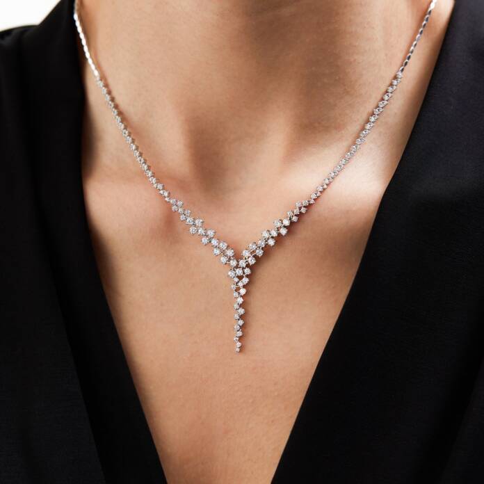 14 Ayar Altın Taşlı Örüntü Set - 1