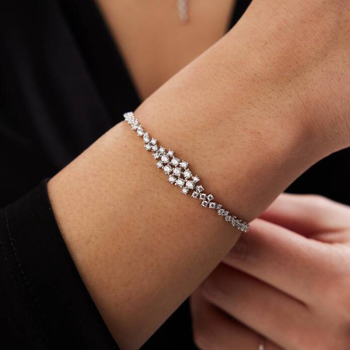 14 Ayar Altın Taşlı Örüntü Set - 2