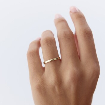 2.0 mm Klasik İçi Boş Düz Alyans - Tülay Alyans