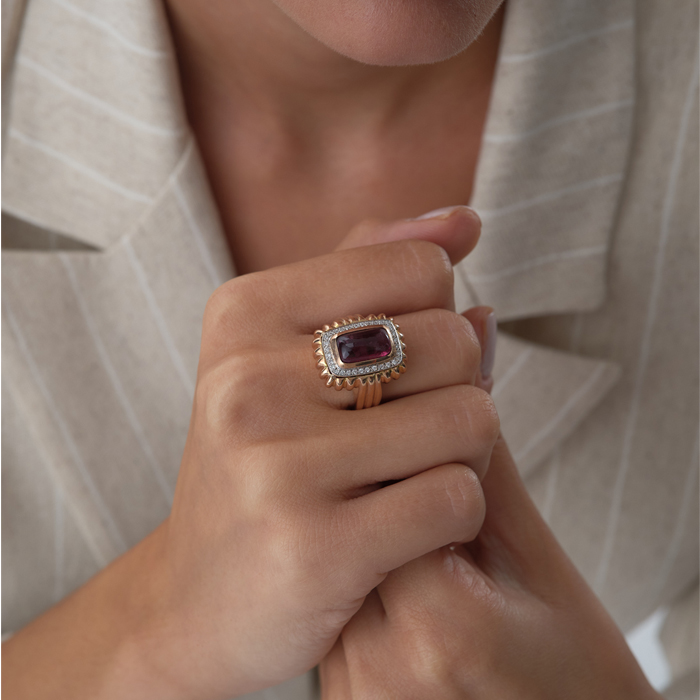 2.00 ct Baget Yakut Pırlanta Yüzük - Siempre (1)