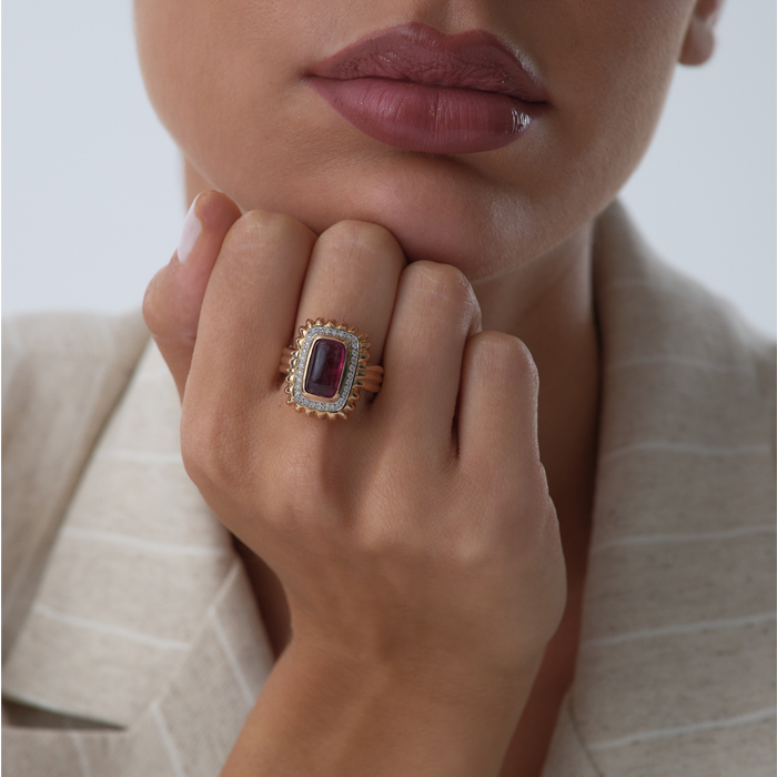 2.00 ct Baget Yakut Pırlanta Yüzük - Siempre