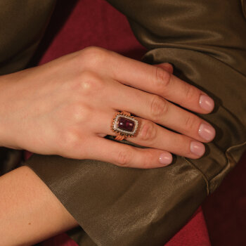 2.00 ct Baget Yakut Pırlanta Yüzük - 6