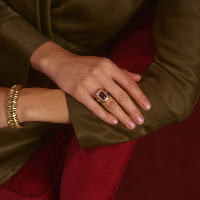 2.00 ct Baget Yakut Pırlanta Yüzük - 5