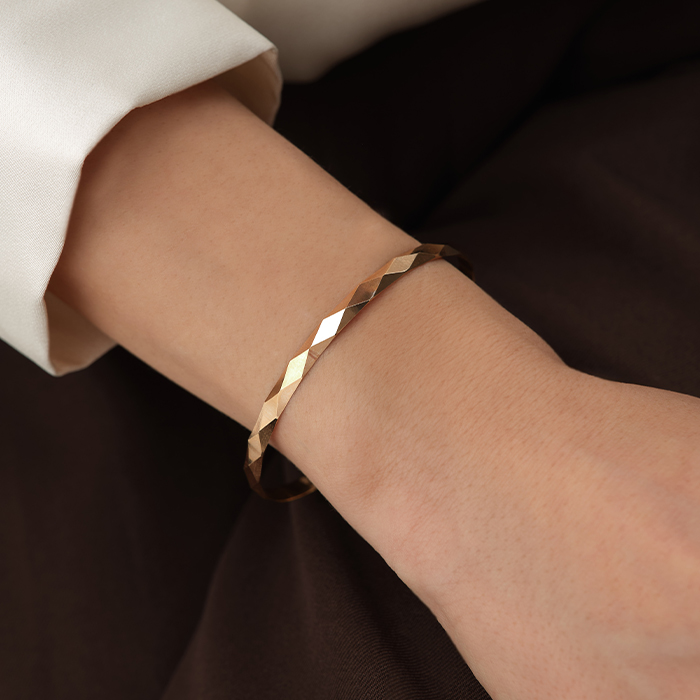 22 Ayar 10.00 GR Baklava Desenli Bilezik - Şen Bilezik