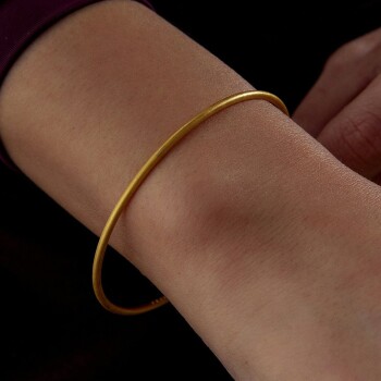 22 Ayar 10.00 Gr Mat Ajda Bilezik - Şen Bilezik