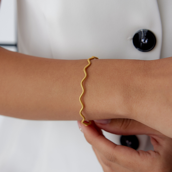 22 Ayar 10.00 Gr Sık Zig zag Bilezik - Şen Bilezik (1)