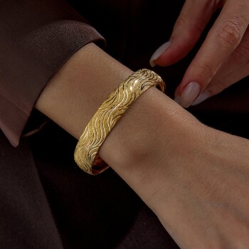 22 Ayar 12.00 Gr Dalgalı Altın Bilezik - Şen Bilezik