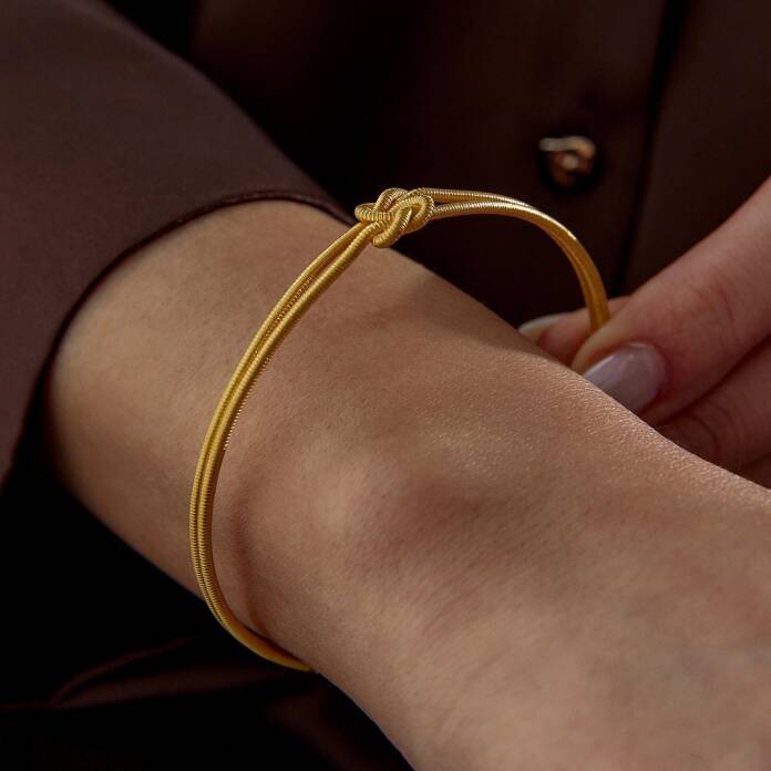 22 Ayar 15.00 Gr Çift Düğüm Bilezik - 2