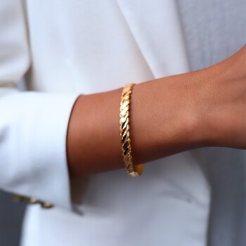 22 Ayar 20.00 Gr Üçlü Burma Bilezik - Şen Bilezik