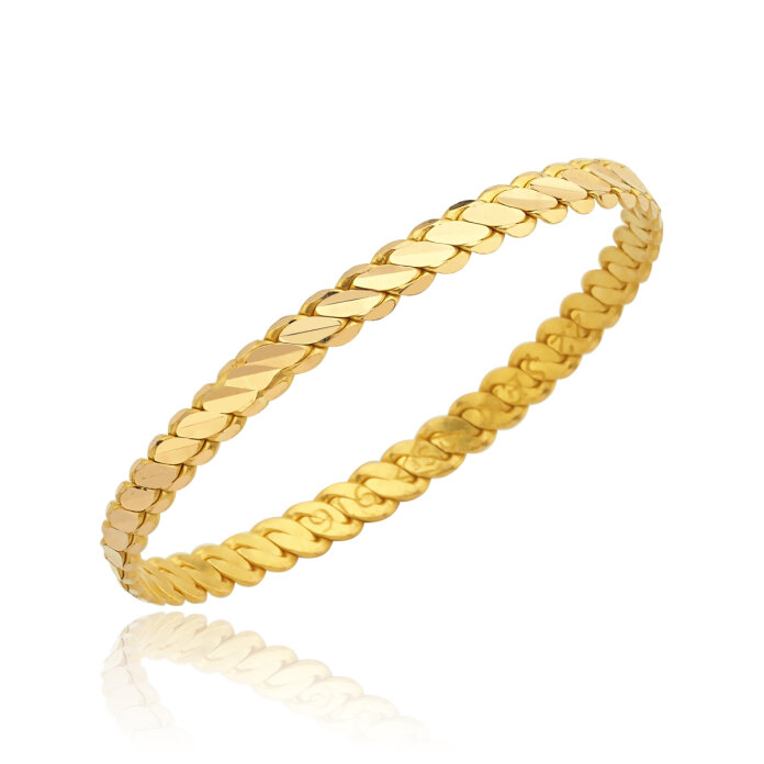 22 Ayar 30.00 Gr Üçlü Burma Bilezik - 3