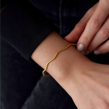 22 Ayar 8 Gr Dalga Bilezik - Şen Bilezik