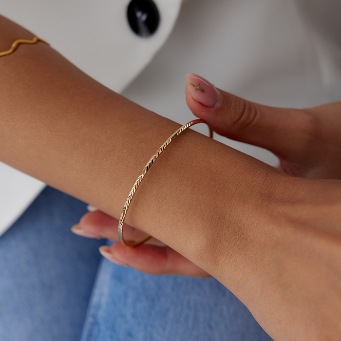 22 Ayar 8.00 Gr Başak Ajda Bilezik - Şen Bilezik (1)