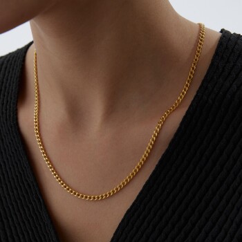 22 Ayar Curb Gurmet Zincir - Taç (1)