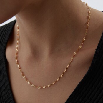 22 Ayar Güneşli Boomerang Zincir - Taç (1)