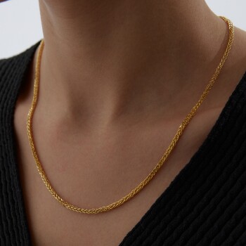 22 Ayar Sipiga Zincir - Taç (1)